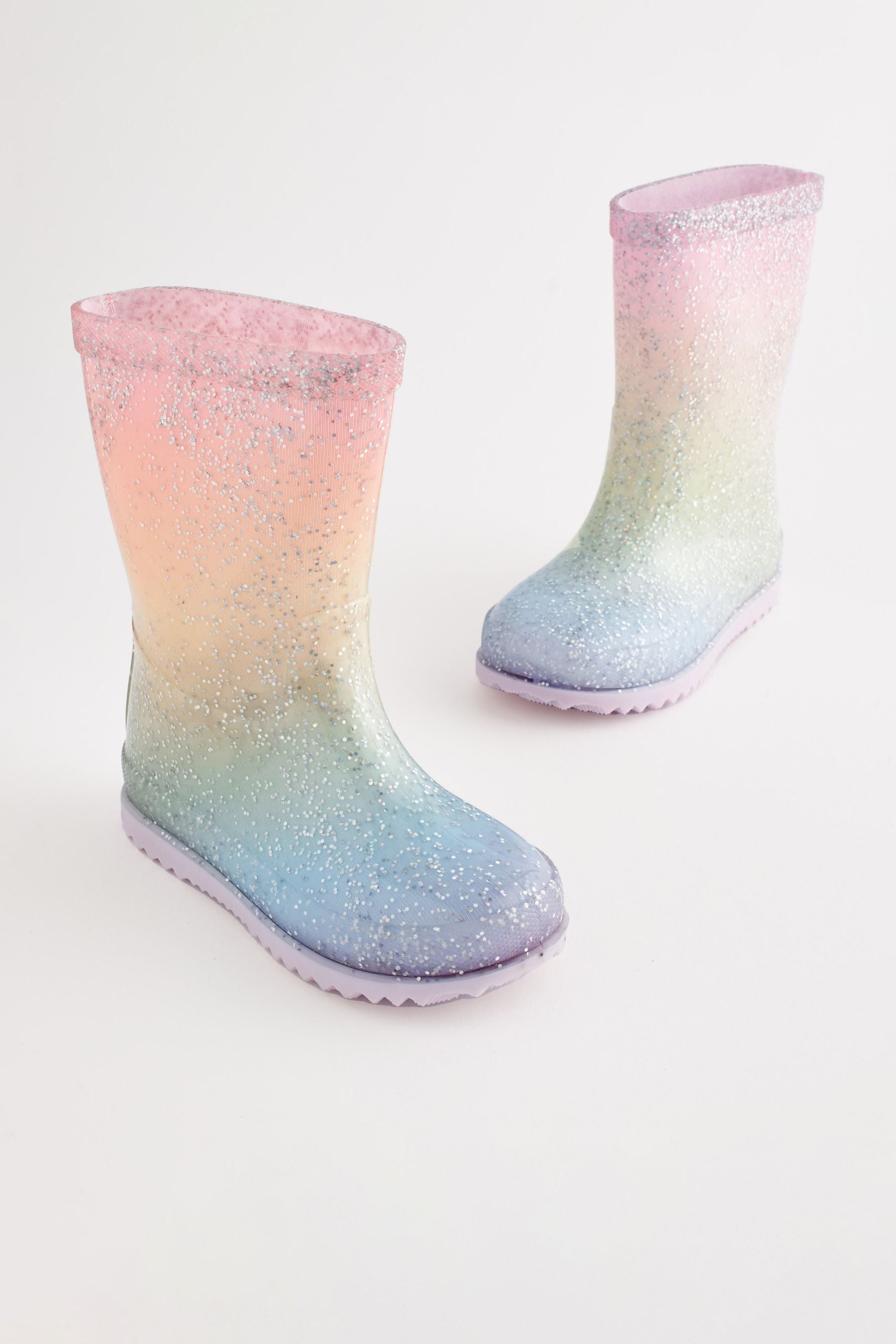Rainbow glitter wellies best sale