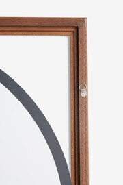 Dark Natural Bronx Framed Round Wall Mirror - Image 3 of 4