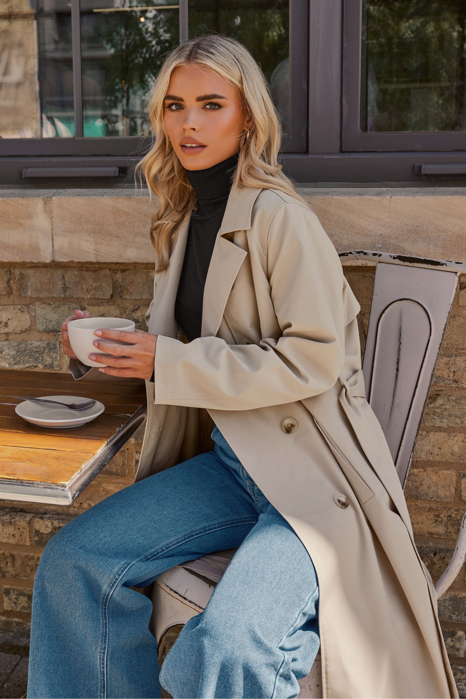 Buy PixieGirl Petite Natural Trench Coat from the Next UK online shop