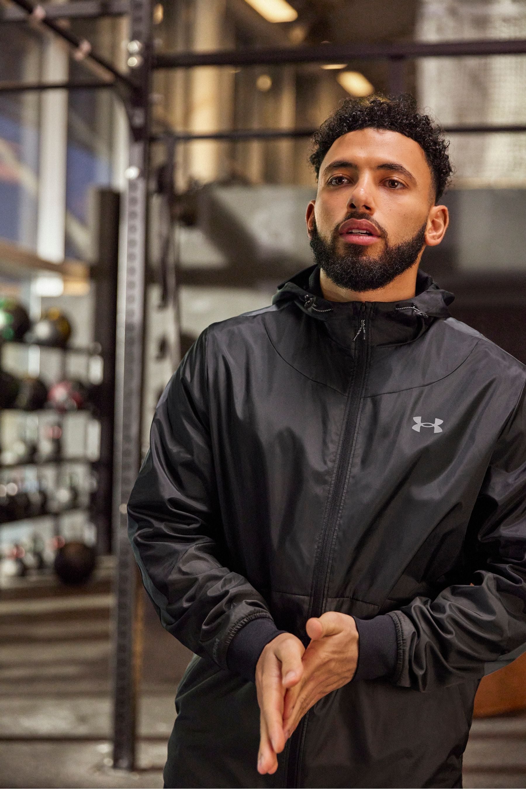 Buy Under Armour Blue Legacy Windbreaker Jacket from Next Luxembourg