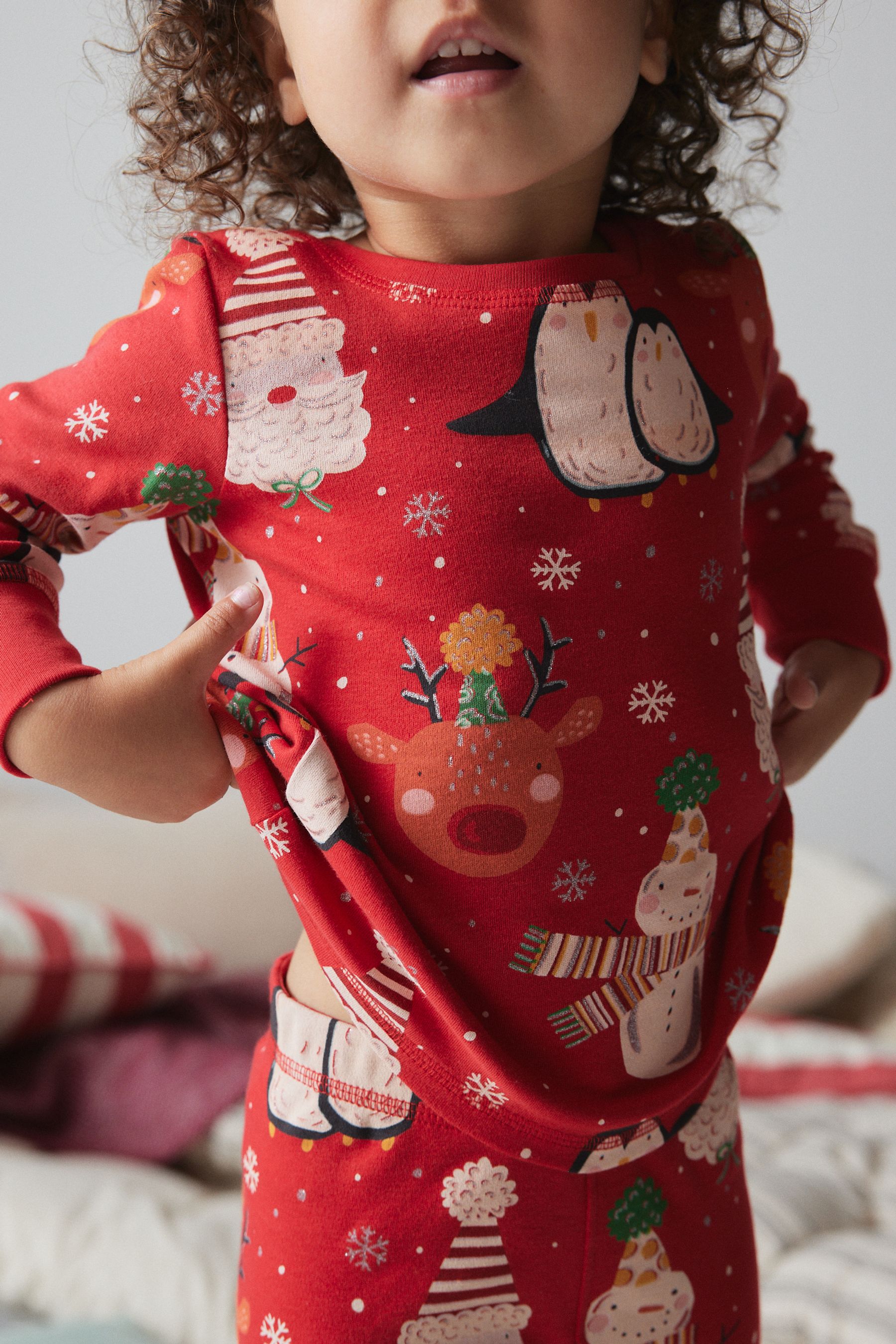 Red penguin pyjamas outlet