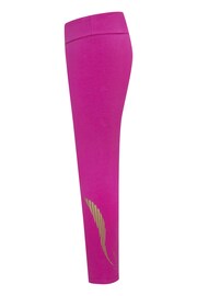 Nike Pink/Gold Little Kids Shine Leggings - Image 4 of 7