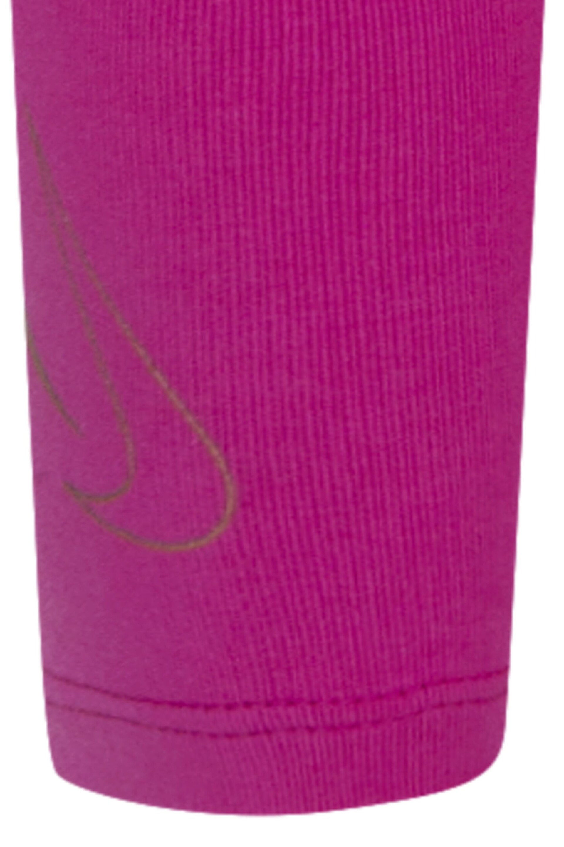 Nike Pink/Gold Little Kids Shine Leggings - Image 6 of 7