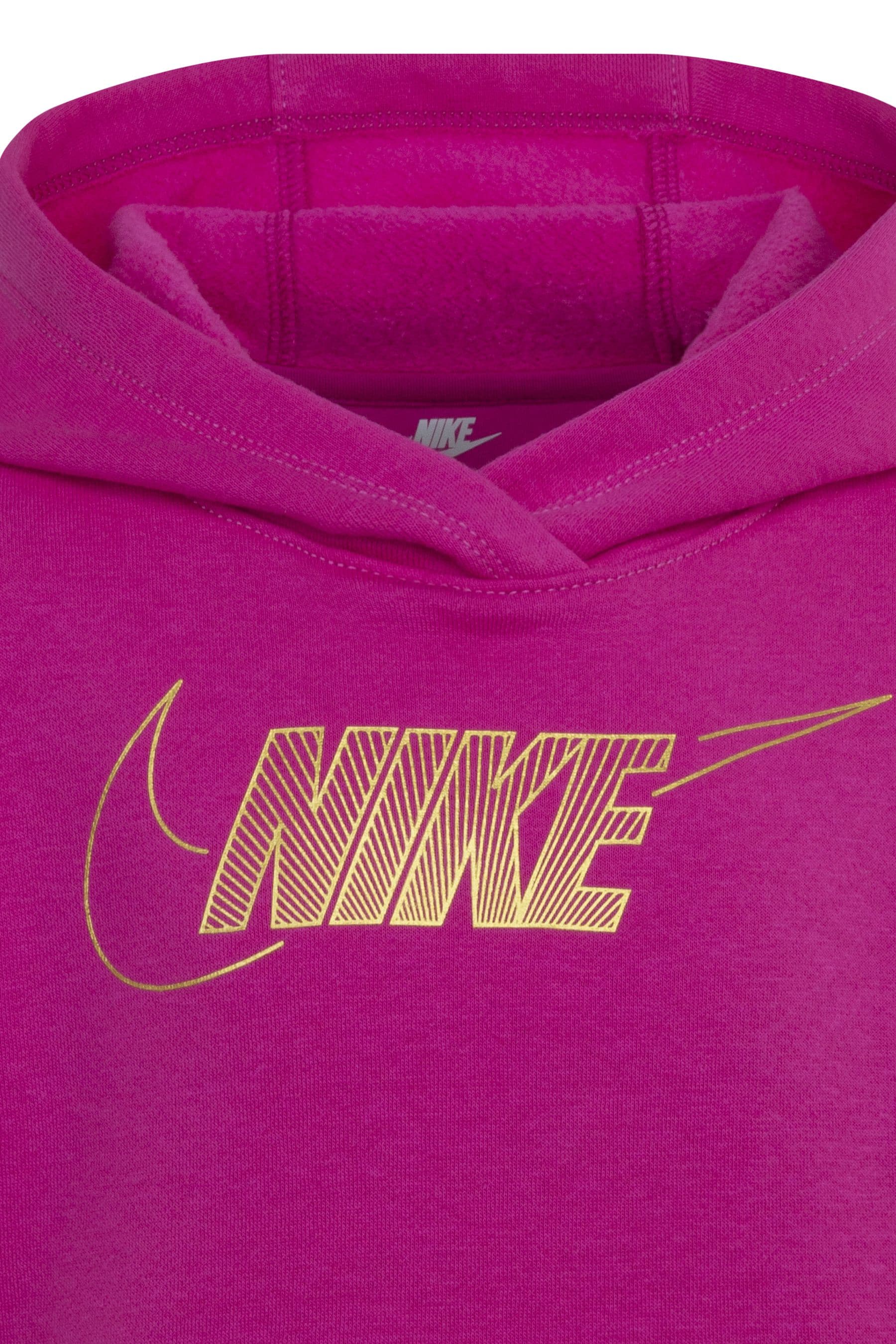 Pink and gold nike hoodie clearance