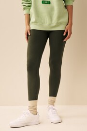 Khaki Green Full Length Leggings - Image 3 of 7