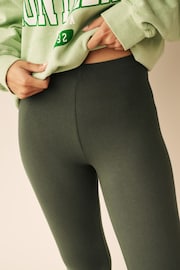 Khaki Green Full Length Leggings - Image 5 of 7