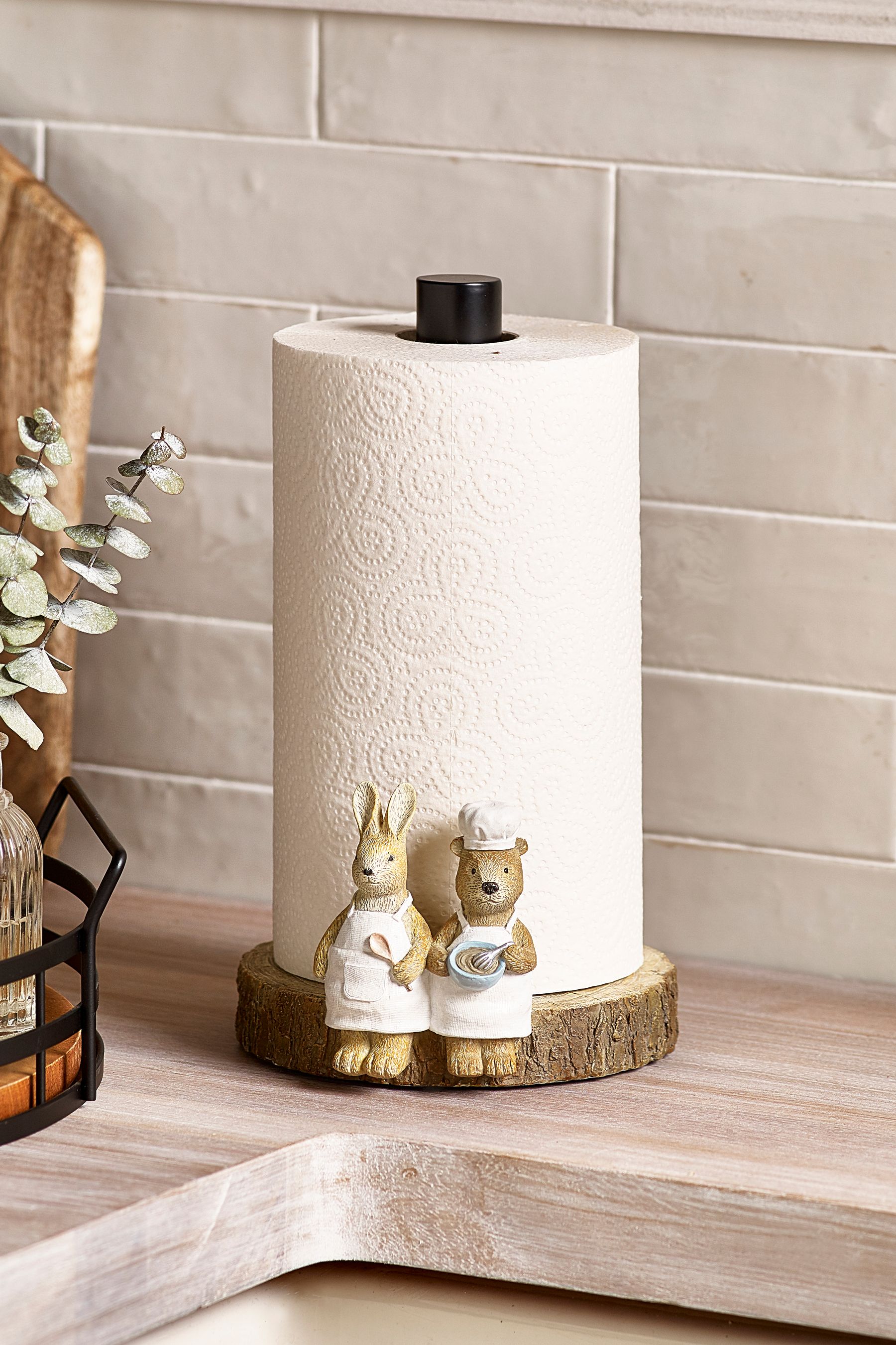 Buy Natural Bertie And Rosie Kitchen Roll Holder from Next Oman