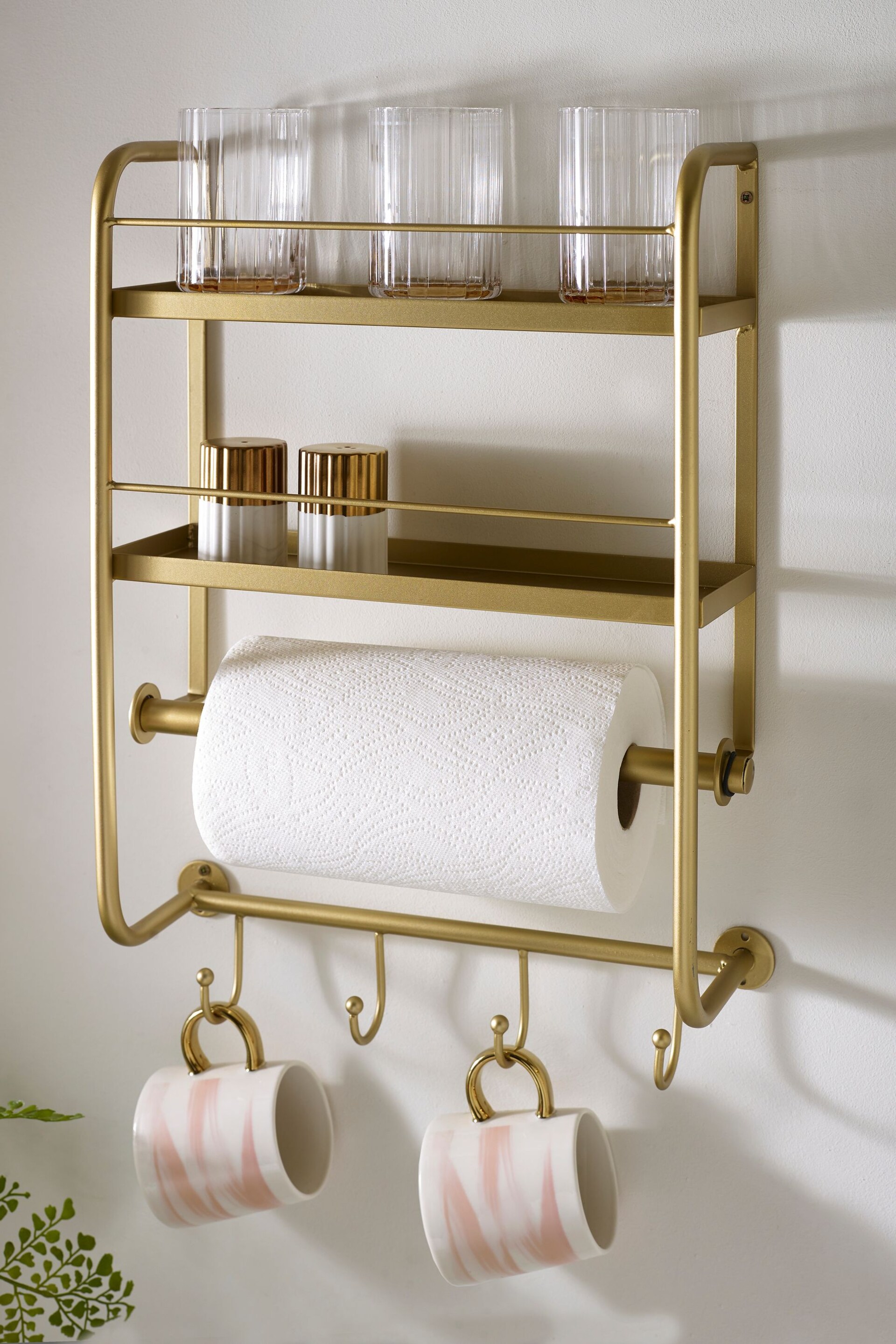 Gold Valencia Kitchen Wall Storage - Image 1 of 5