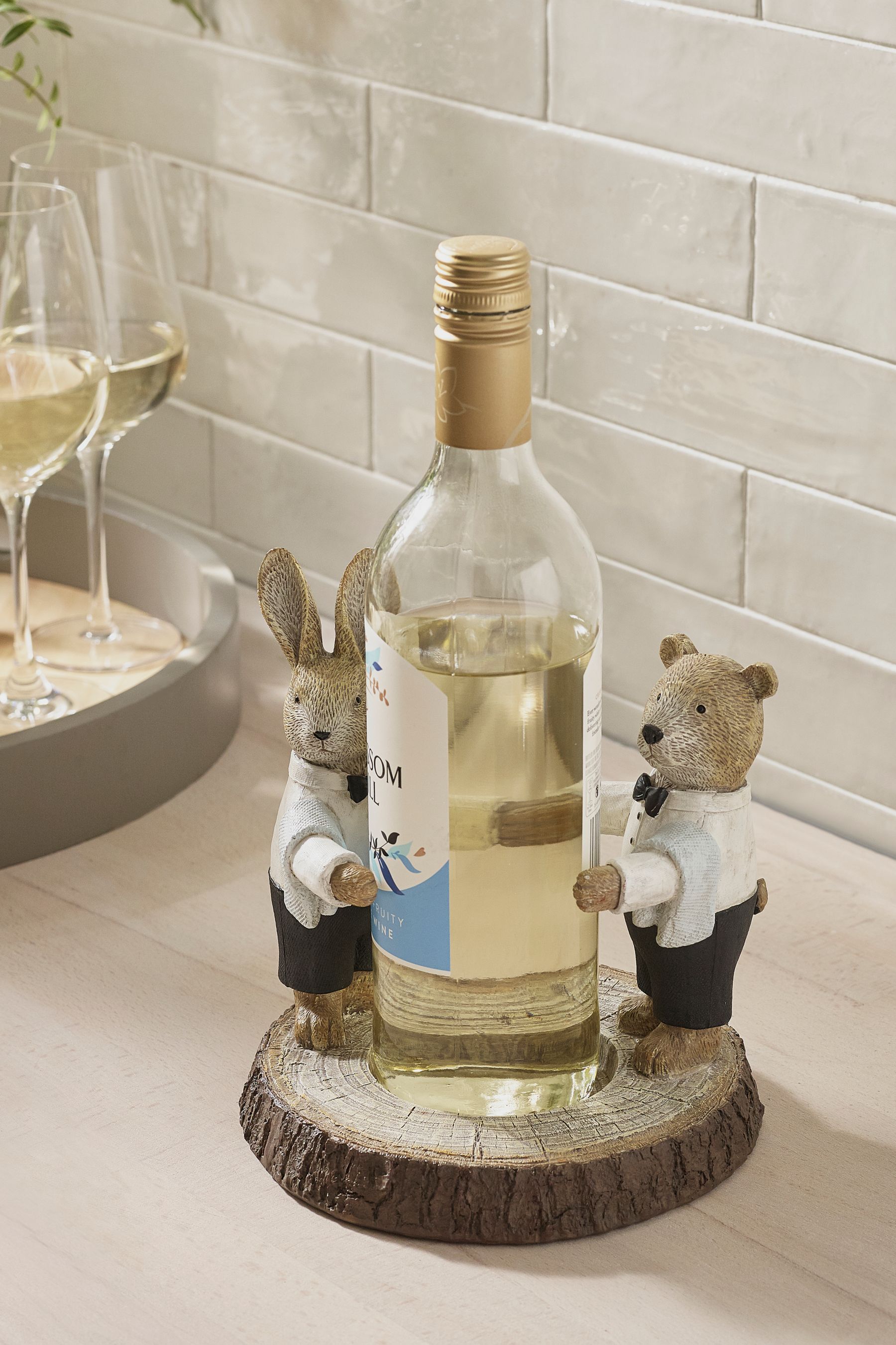 Polar bear wine bottle holder 2025