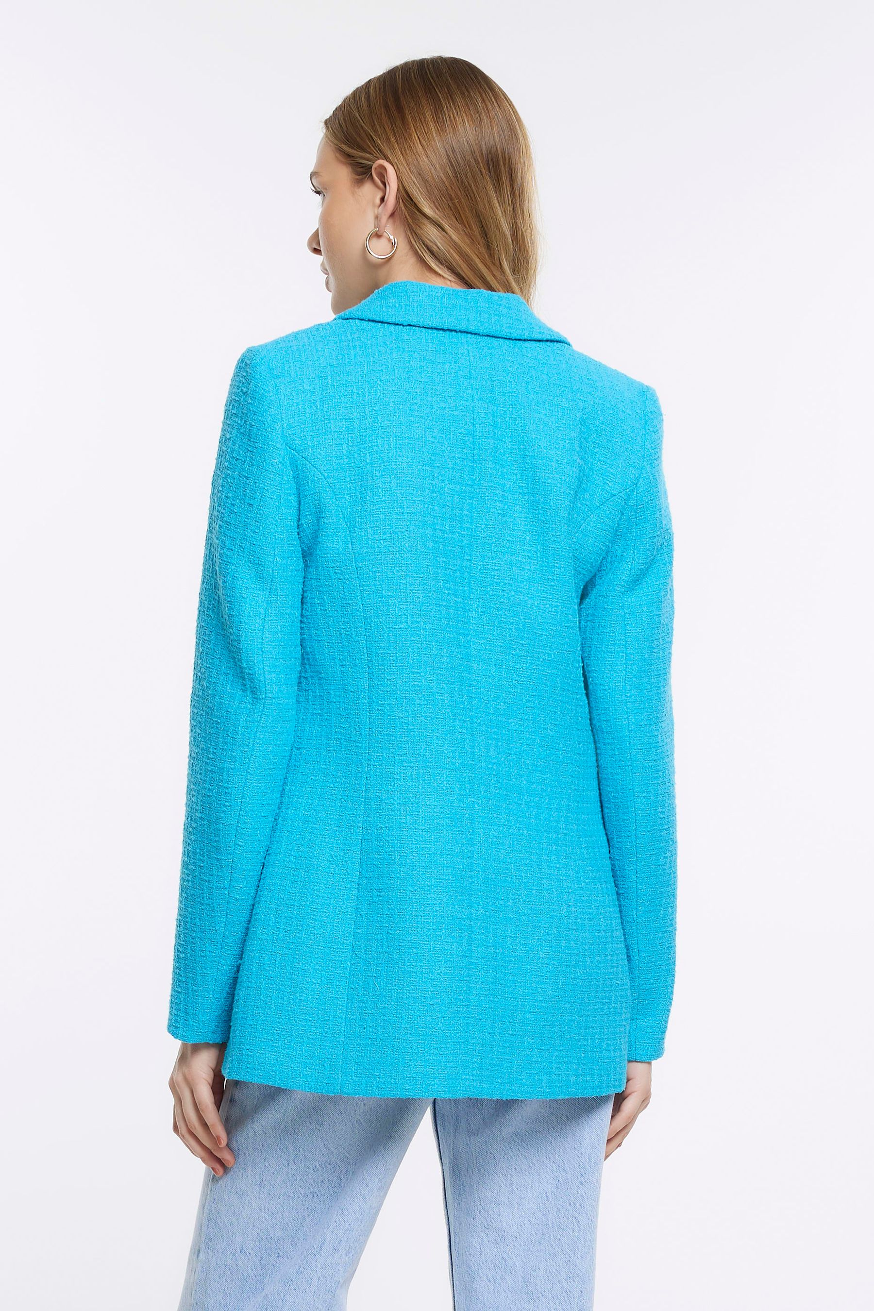 River island blue blazer online