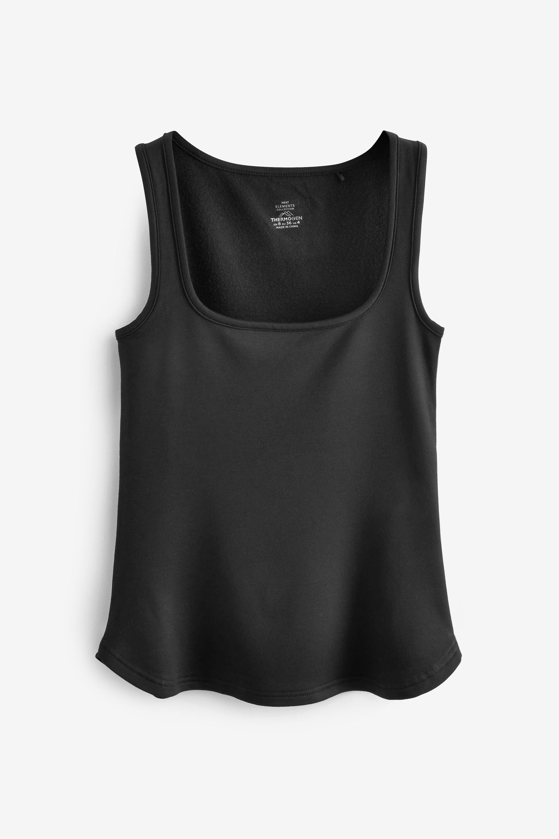 Long black vest top cheap