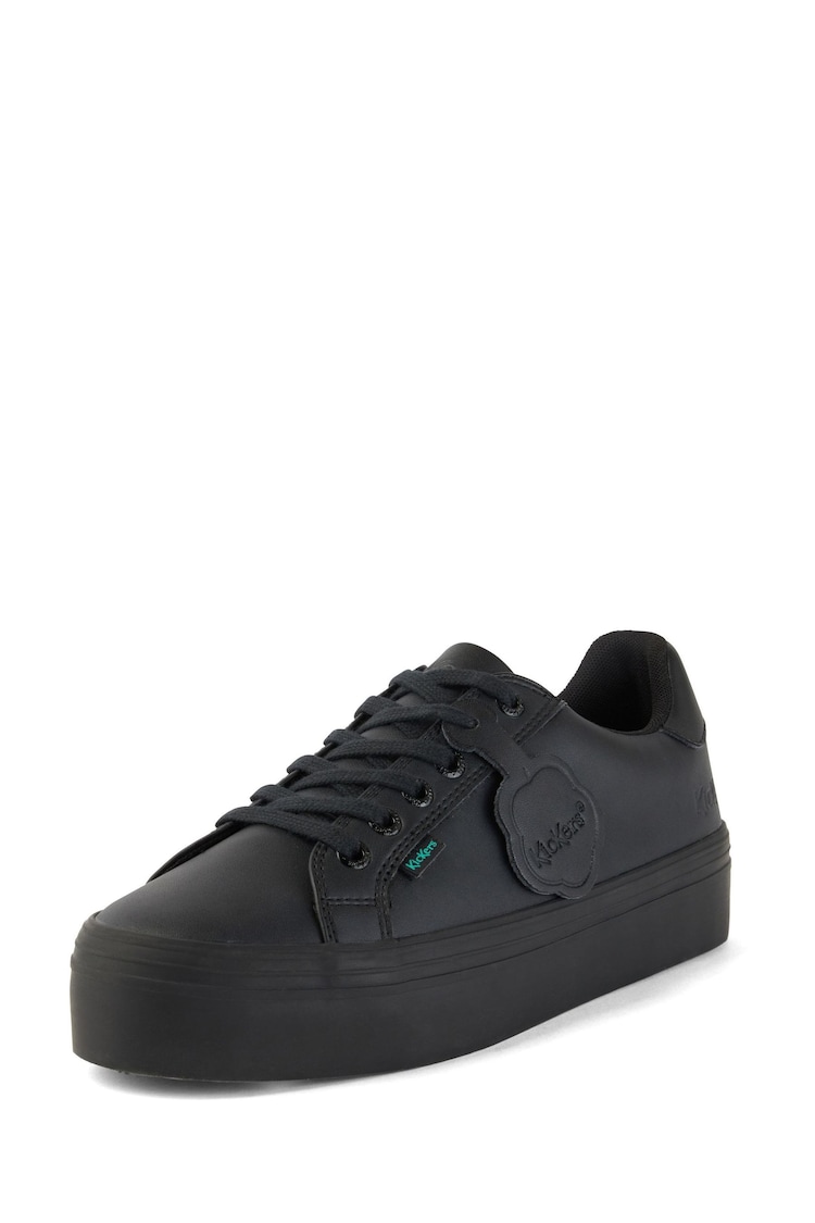 Kickers Black Womens Tovni Stack Vegan Trainers - Image 2 of 14