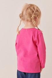 Bright Pink Unicorn Long Sleeve Character T-Shirt (3mths-7yrs) - Image 3 of 7