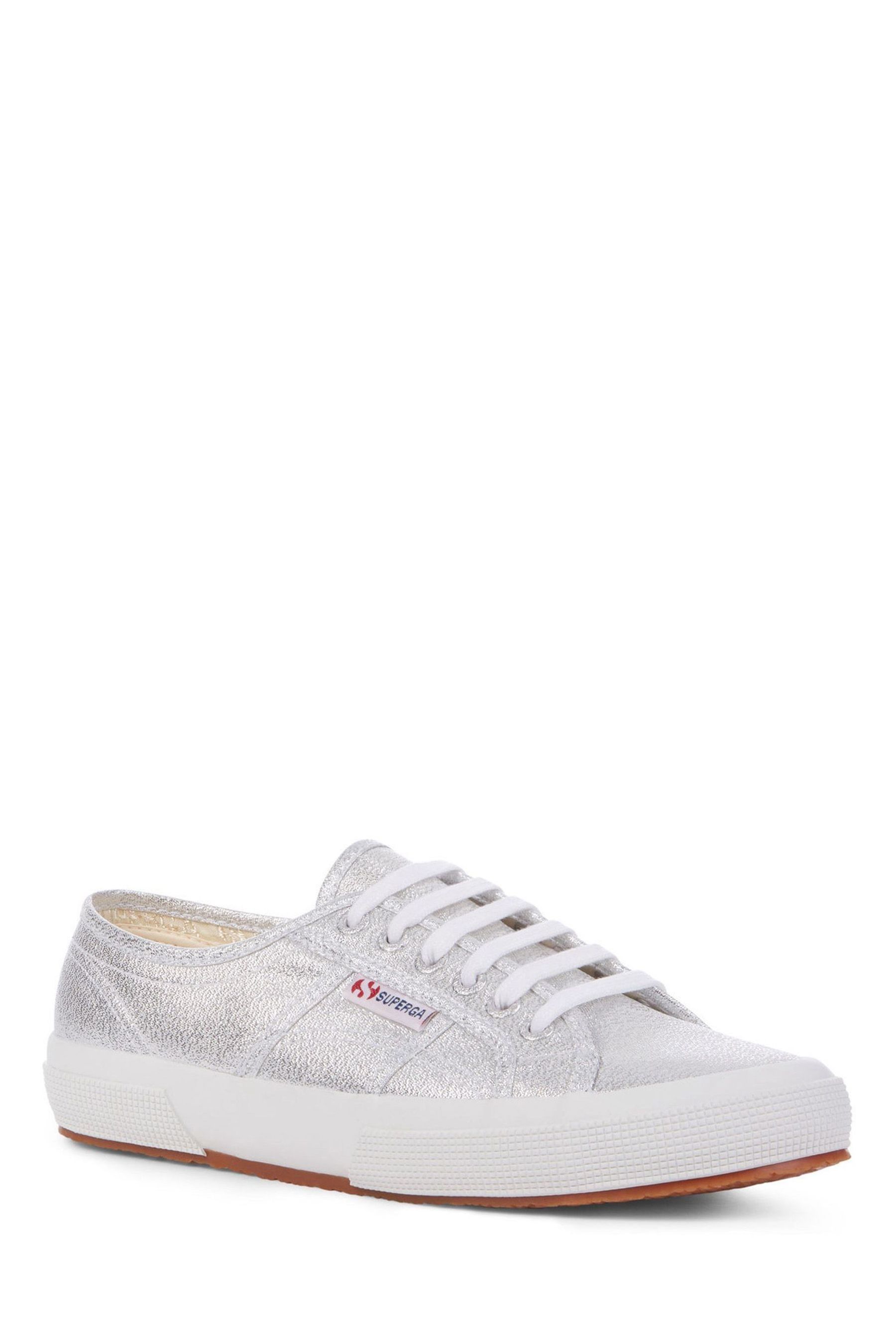 Buy Superga Silver Lamew Trainers from Next Luxembourg