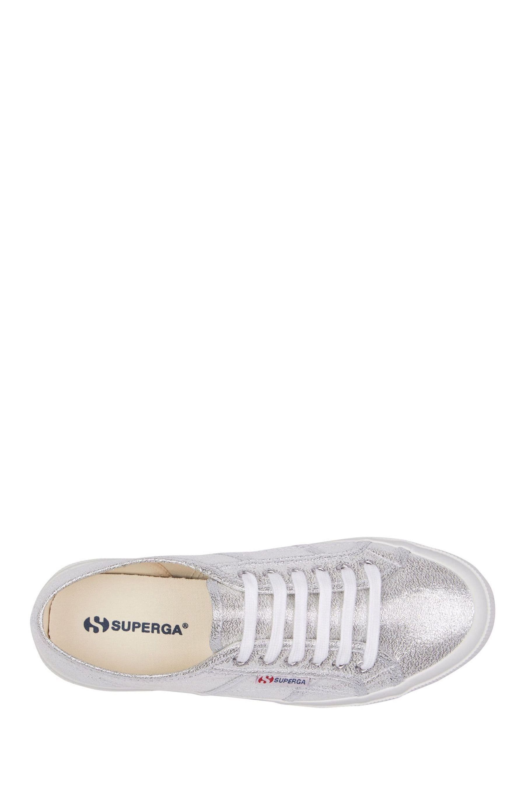 Buy Superga Silver Lamew Trainers from Next Luxembourg