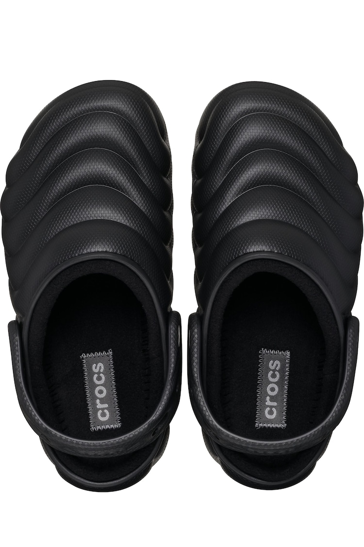 Crocs Black Classic Lined Overpuff Clogs - Image 6 of 6