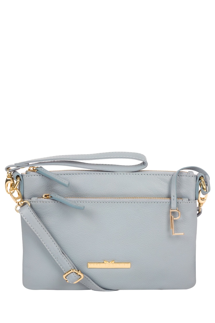 Pure Luxuries London Lytham Leather Cross-Body Clutch Bag - Image 1 of 7