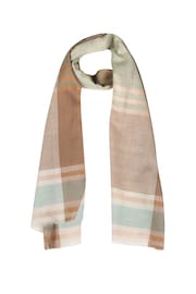 Pure Luxuries London Brown Asteris Cashmere & Merino Wool Scarf - Image 1 of 4
