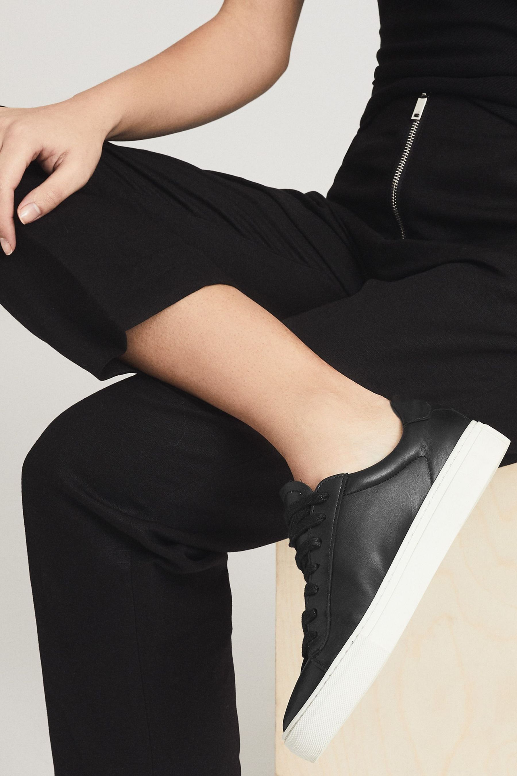 Reiss black shoes online