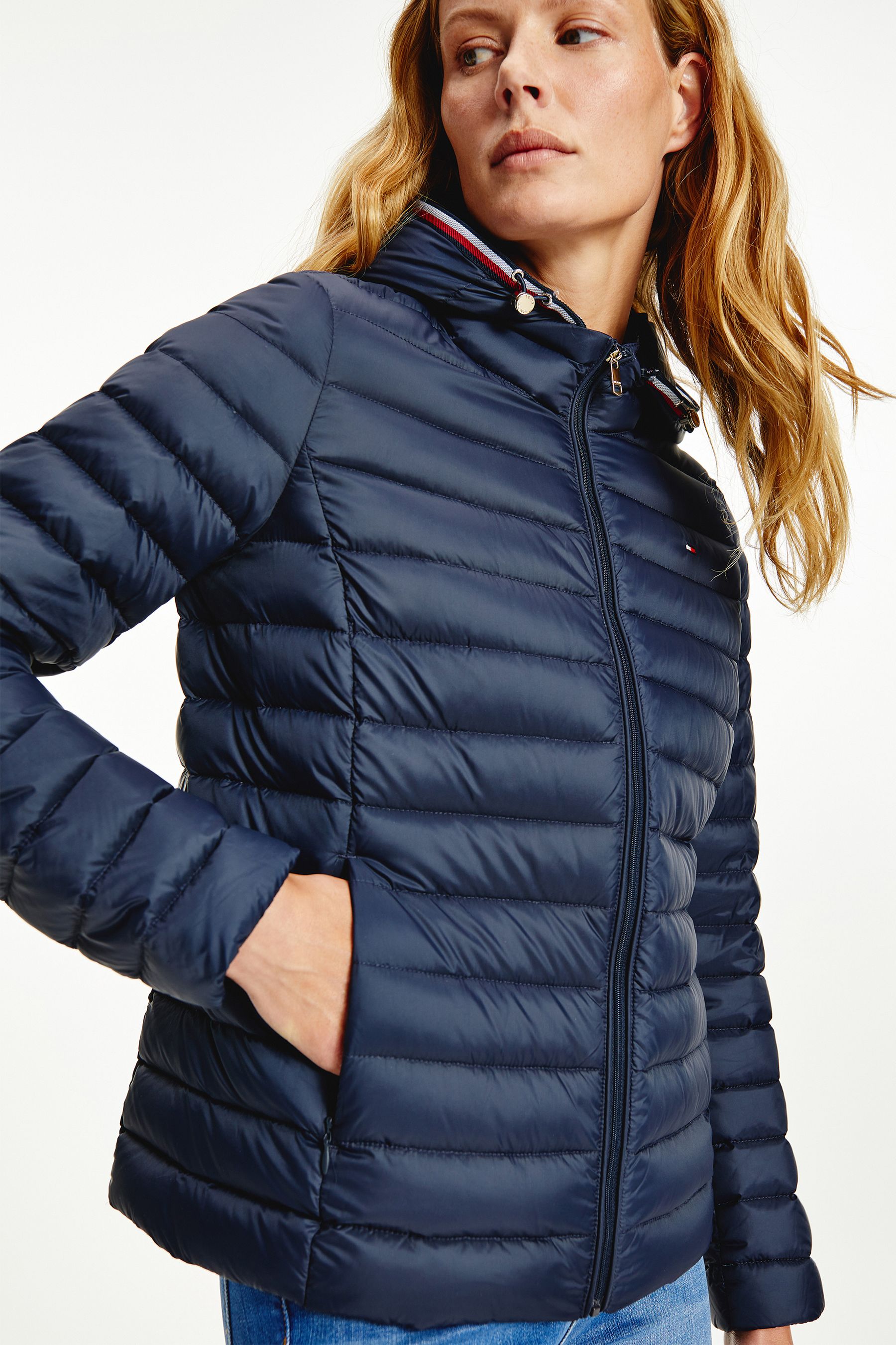 Buy Tommy Hilfiger Blue Heritage Lightweight Down Jacket from Next Luxembourg