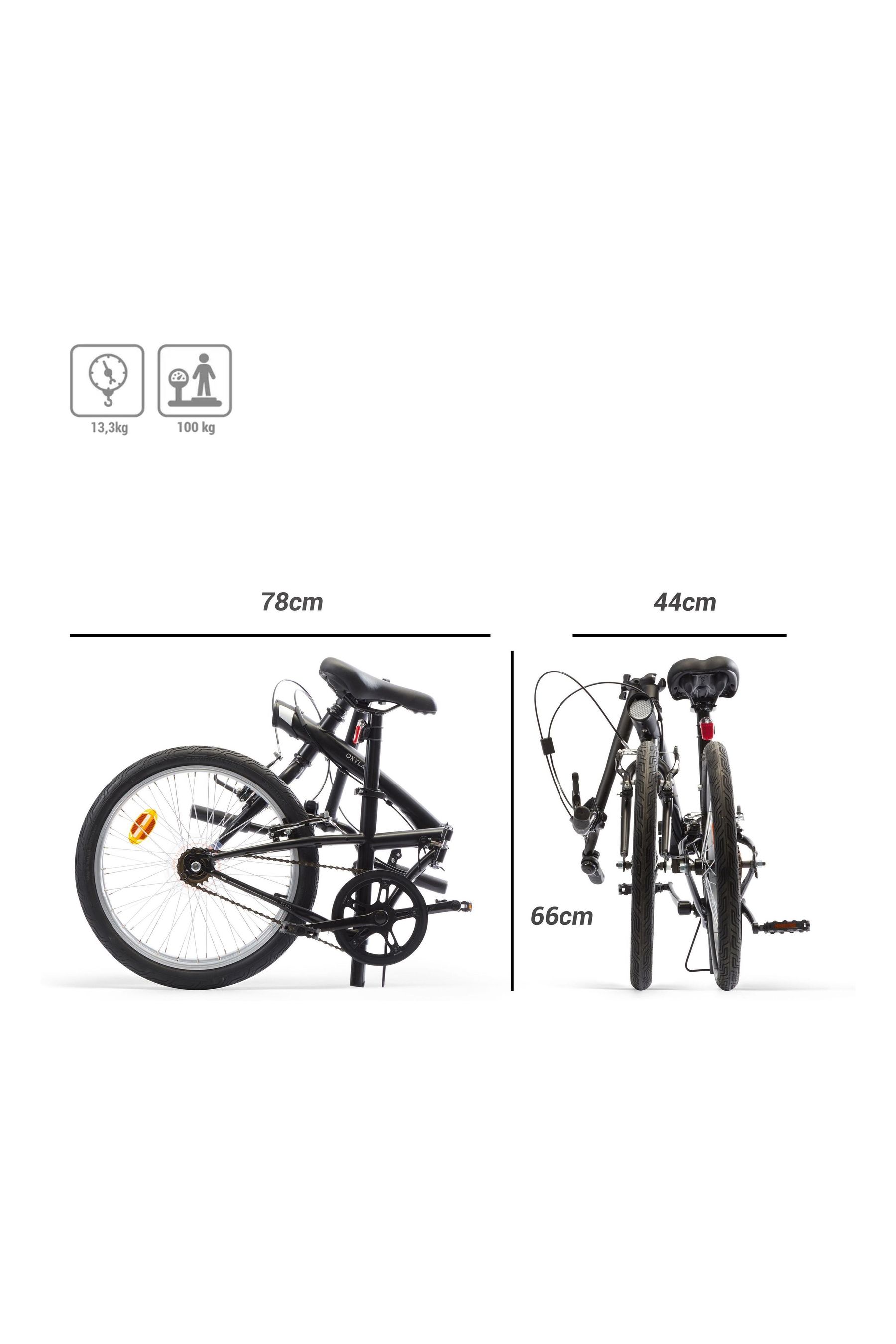 Buy Decathlon Black Folding Bike from the Next UK online shop