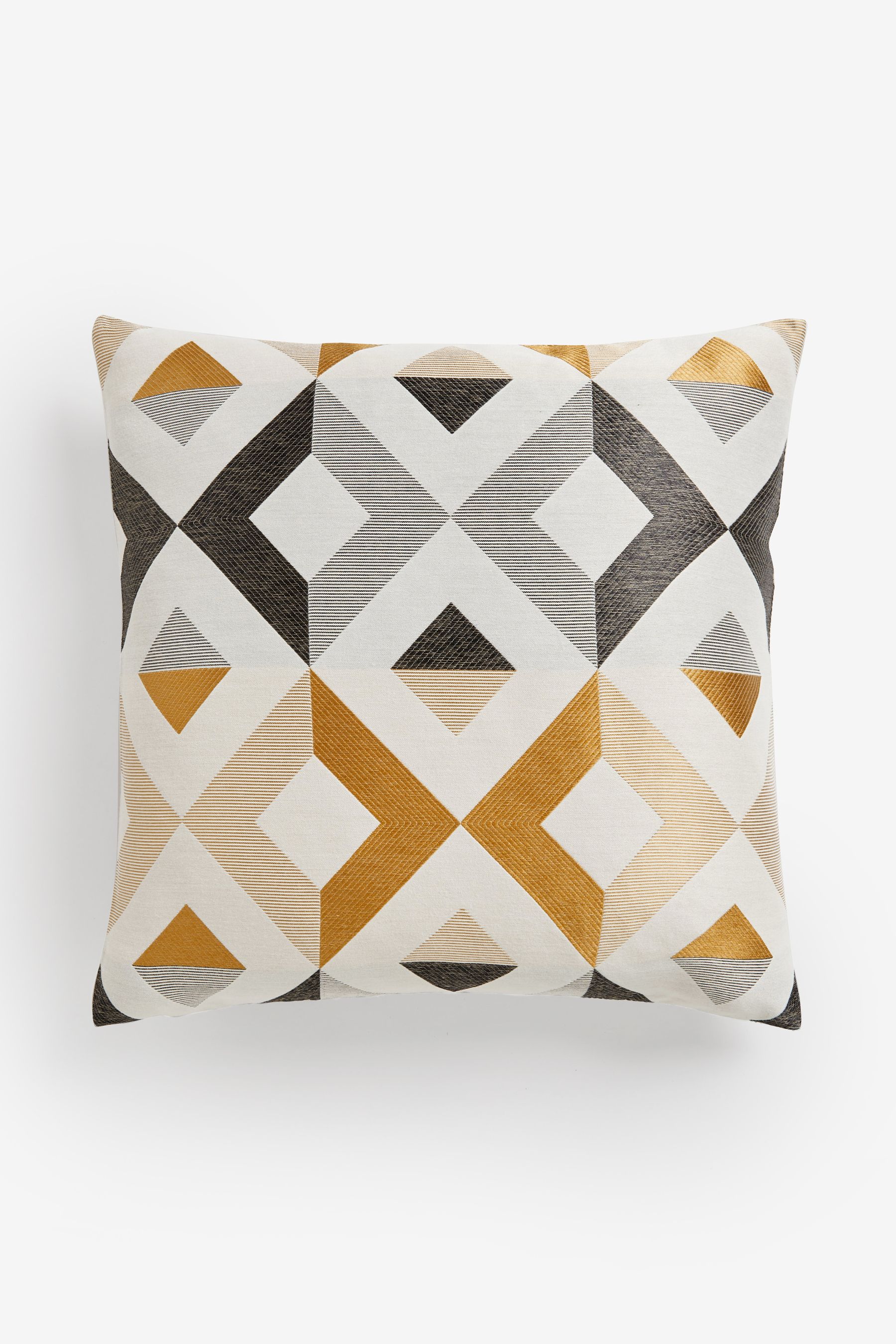 Grey geometric pillow shop