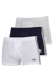adidas Natural Cotton Flex 3 Stripe Boxers 3 Pack - Image 1 of 11