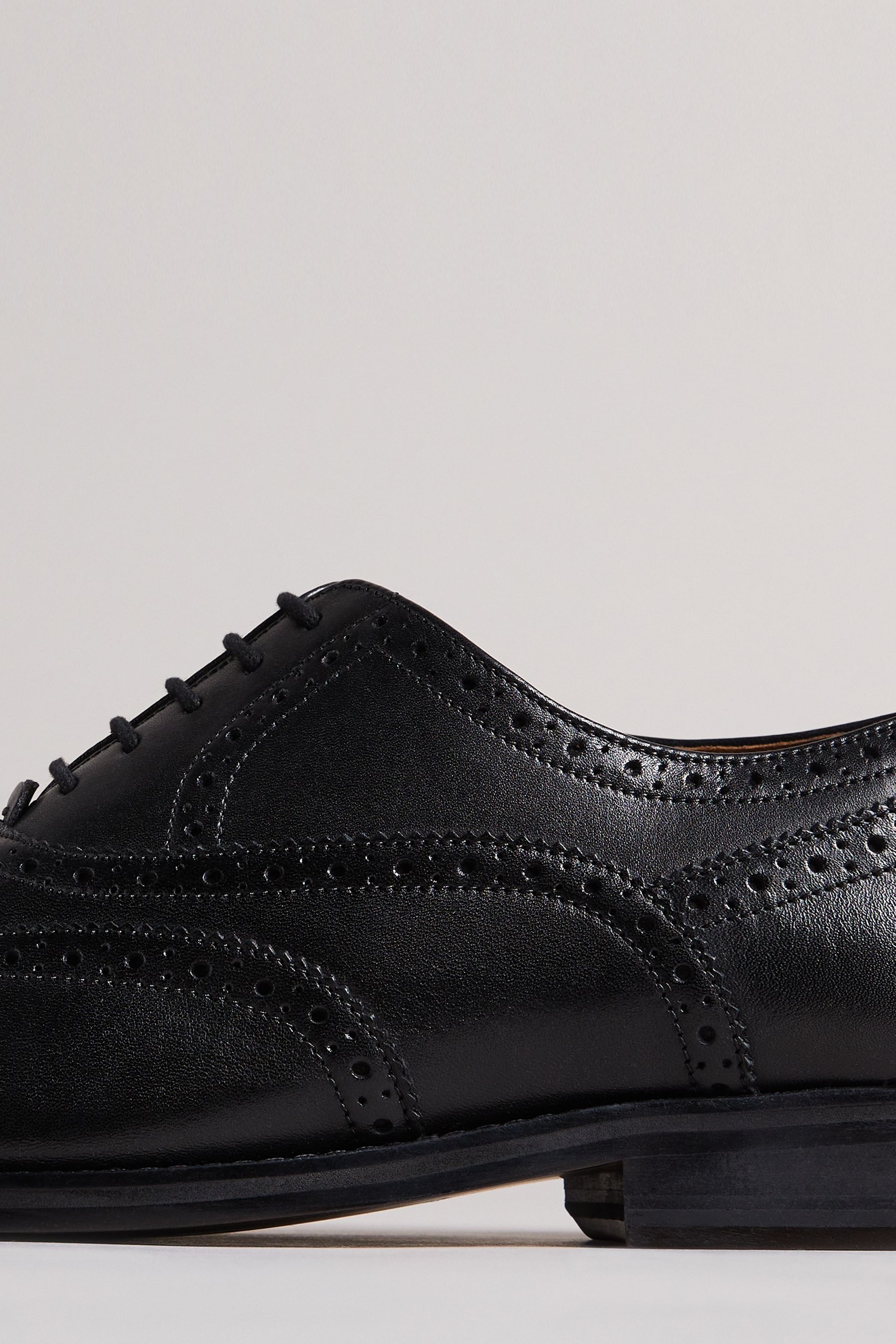 Black formal brogue shoes online