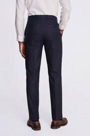 MOSS Royal Blue Slim Fit Flannel Suit: Trousers - Image 2 of 3