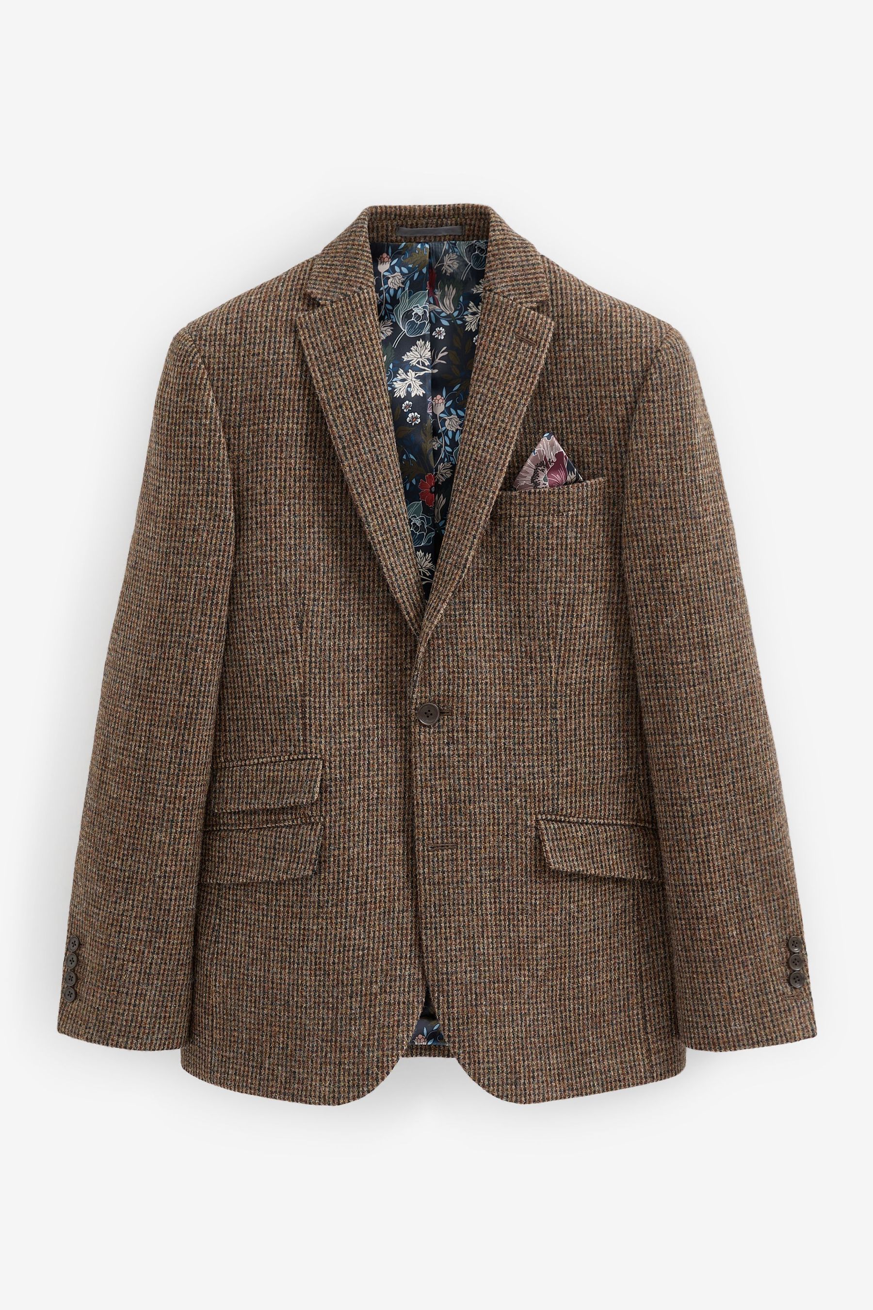 Buy Brown Signature Harris Tweed British Wool Blazer from Next Luxembourg