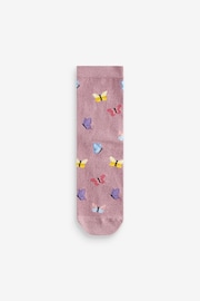 Flowers/Bees/Butterflies Sparkle Ankle Socks 3 Pack - Image 4 of 4