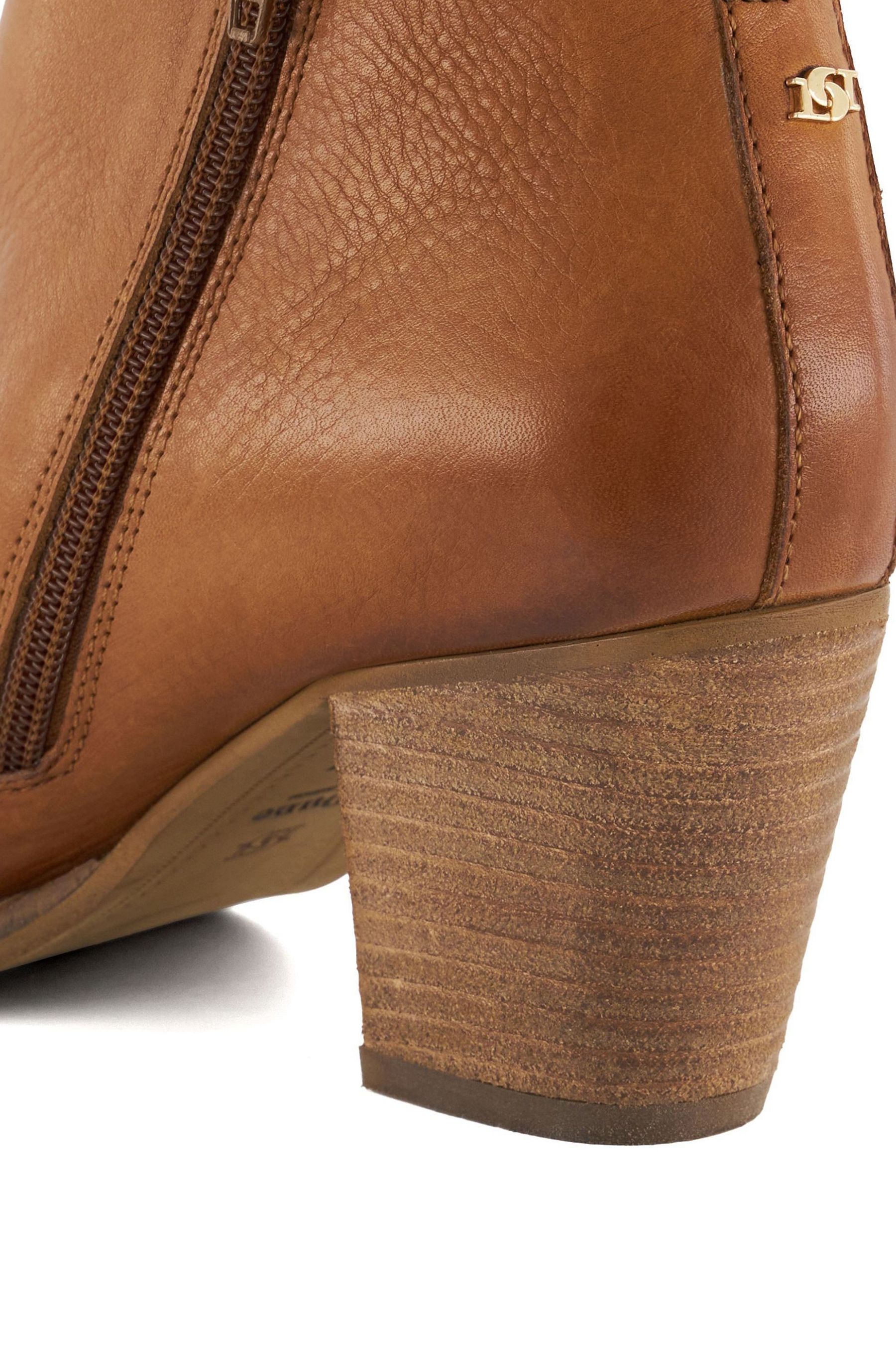 Buy Dune London Brown Wide Fit Paicey Zip Up Ankle Boots from Next Luxembourg