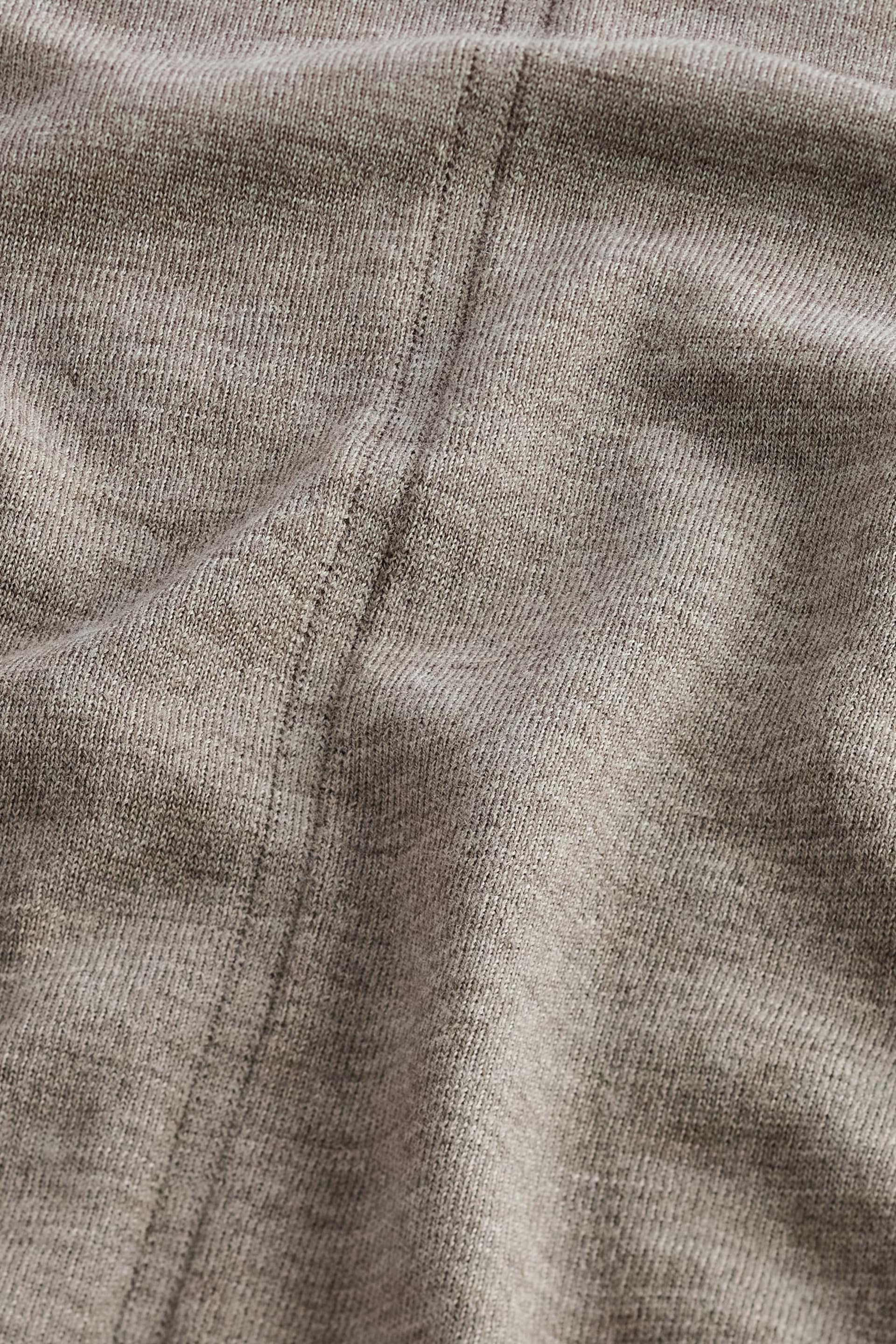 Mole Brown Premium 100% Merino Wool Roll Neck Jumper - Image 6 of 6