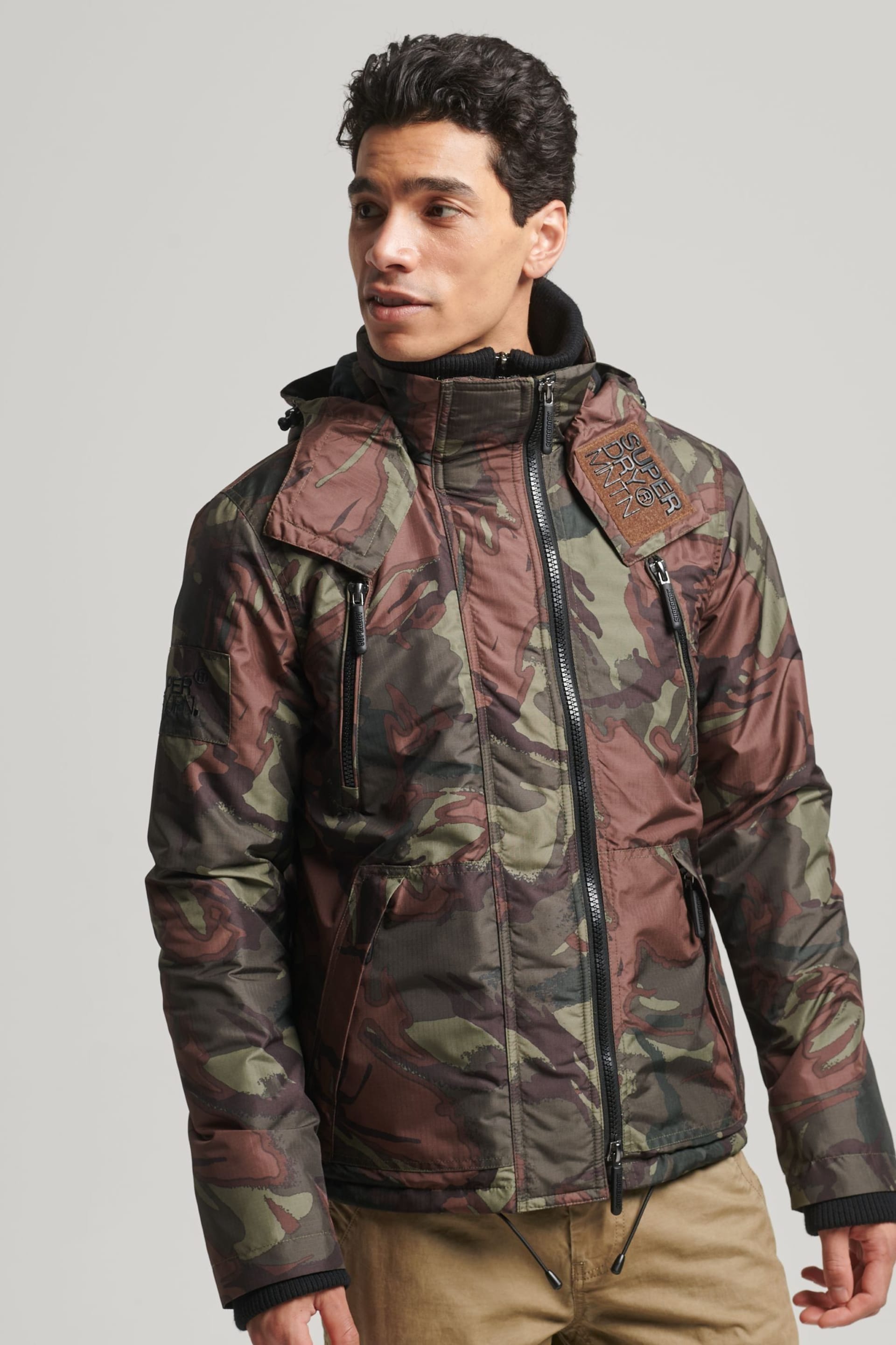 Superdry Green crome Mountain SD Windcheater Jacket - Image 1 of 8