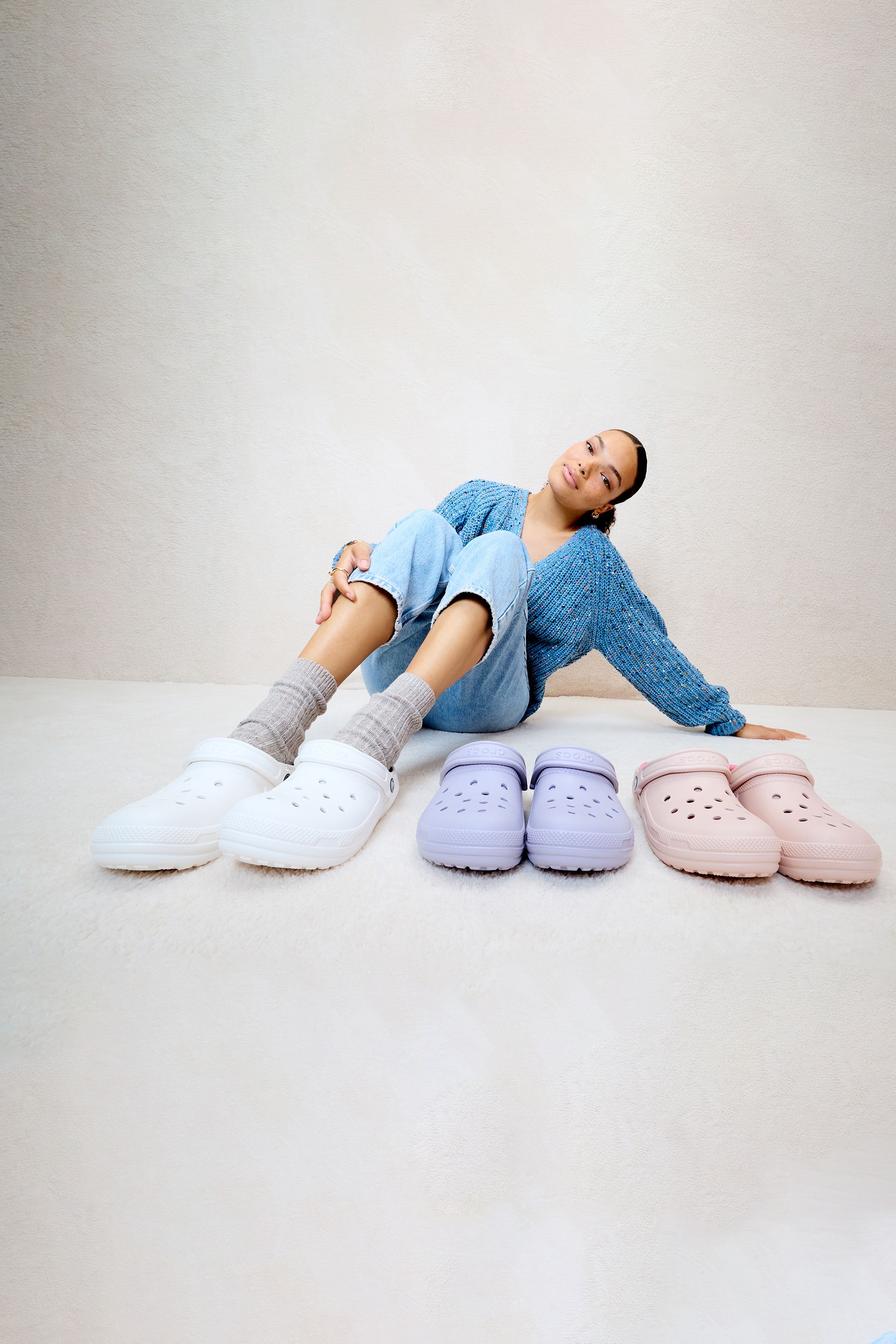 Buy Crocs Pink Classic Lined Clogs from the Next UK online shop