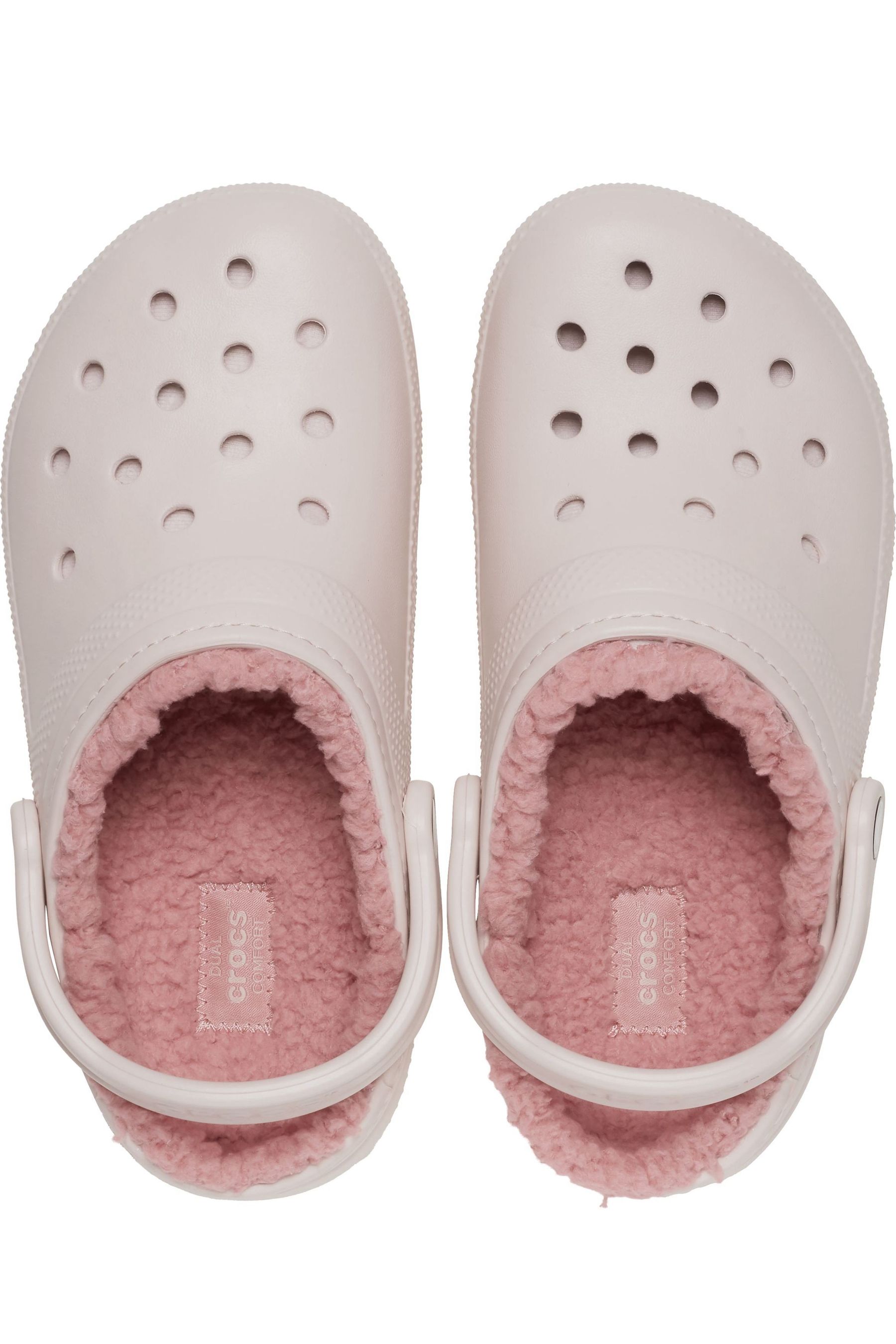 Crocs Pink Classic Lined Clogs