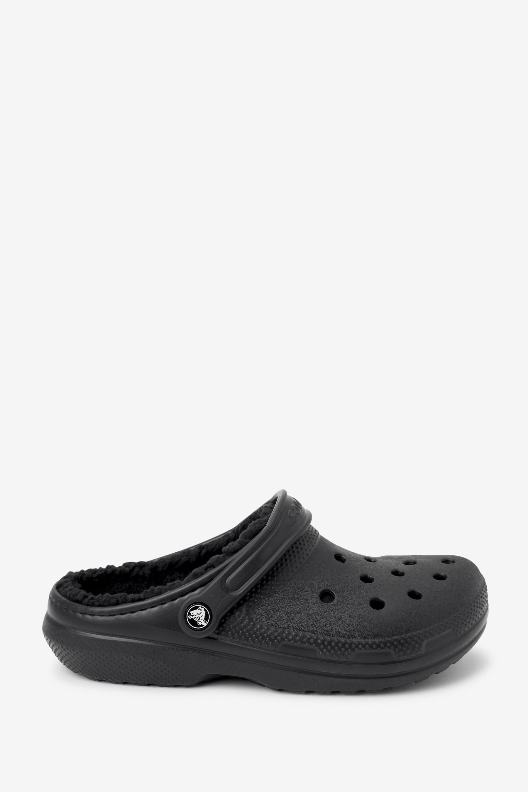 Crocs Black Classic Lined Clogs