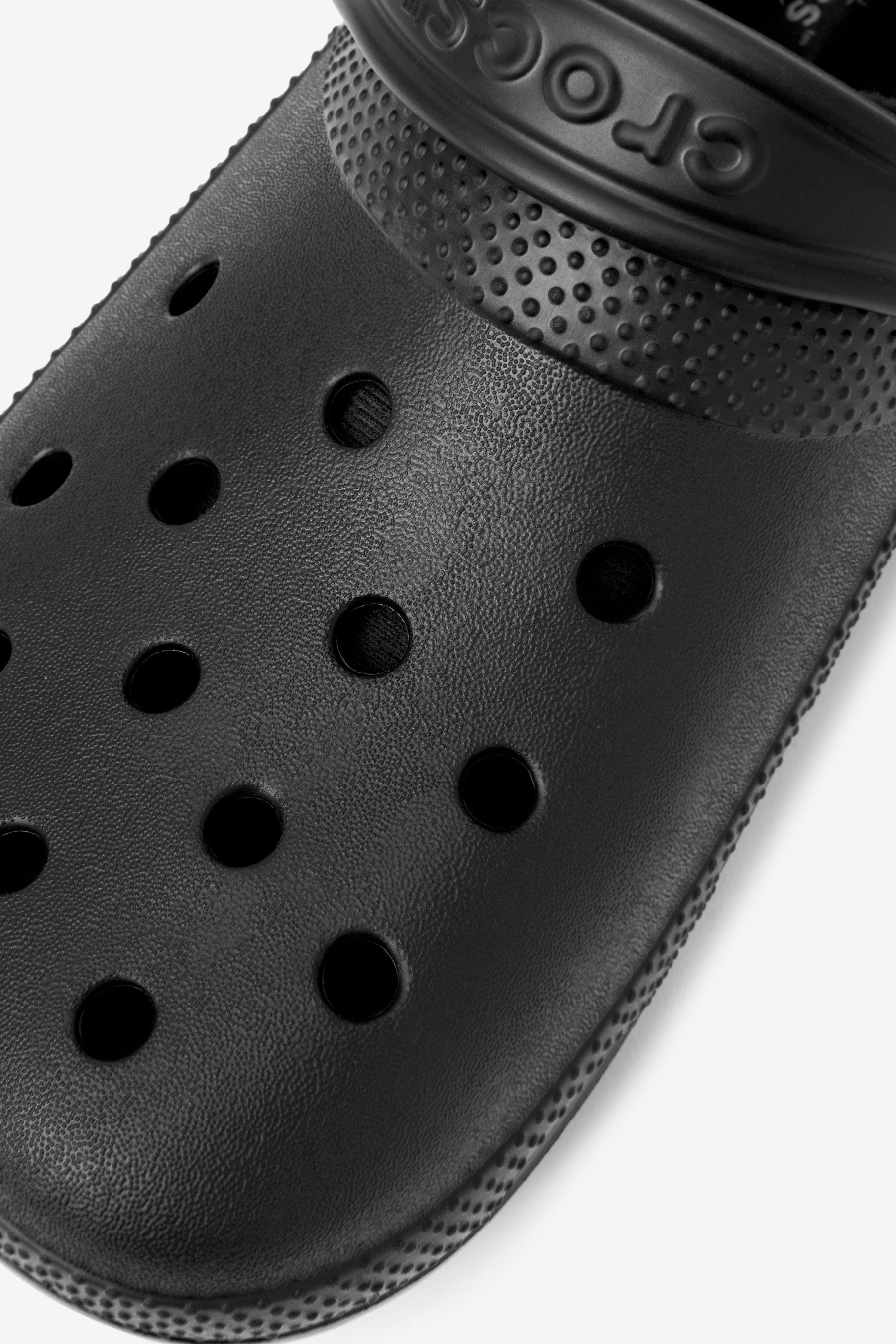 Crocs Black Classic Lined Clogs