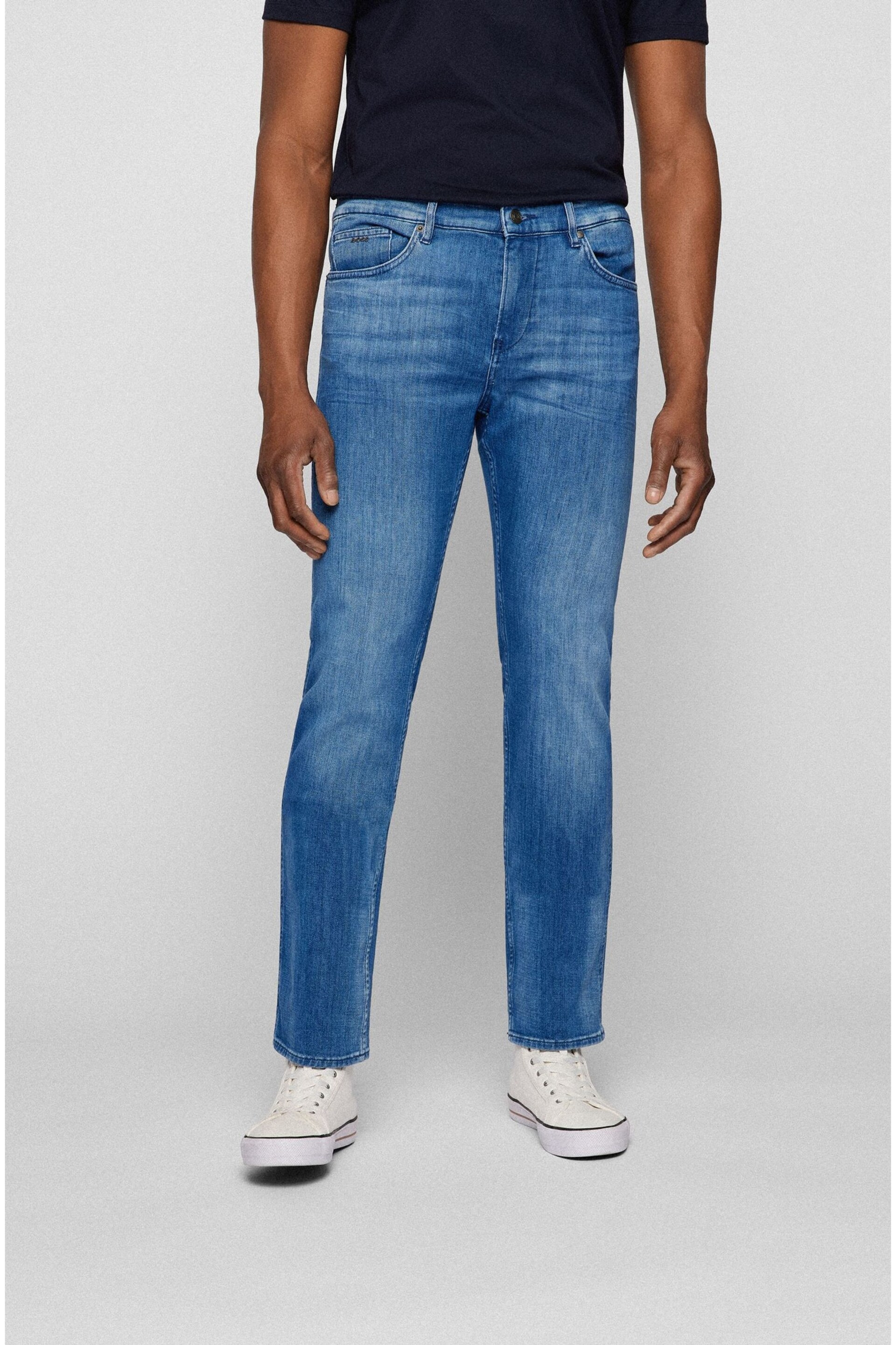 BOSS Light Blue Delaware Slim Fit Jeans - Image 1 of 5