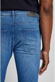 BOSS Light Blue Delaware Slim Fit Jeans - Image 4 of 5