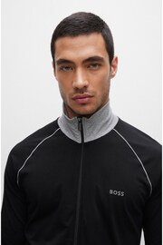 BOSS Black Mix & Match Tracksuit Zip Throught Sweatshirt - Image 4 of 5