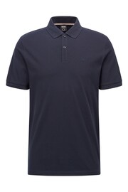 BOSS Dark Blue Pallas Polo Shirt - Image 5 of 5
