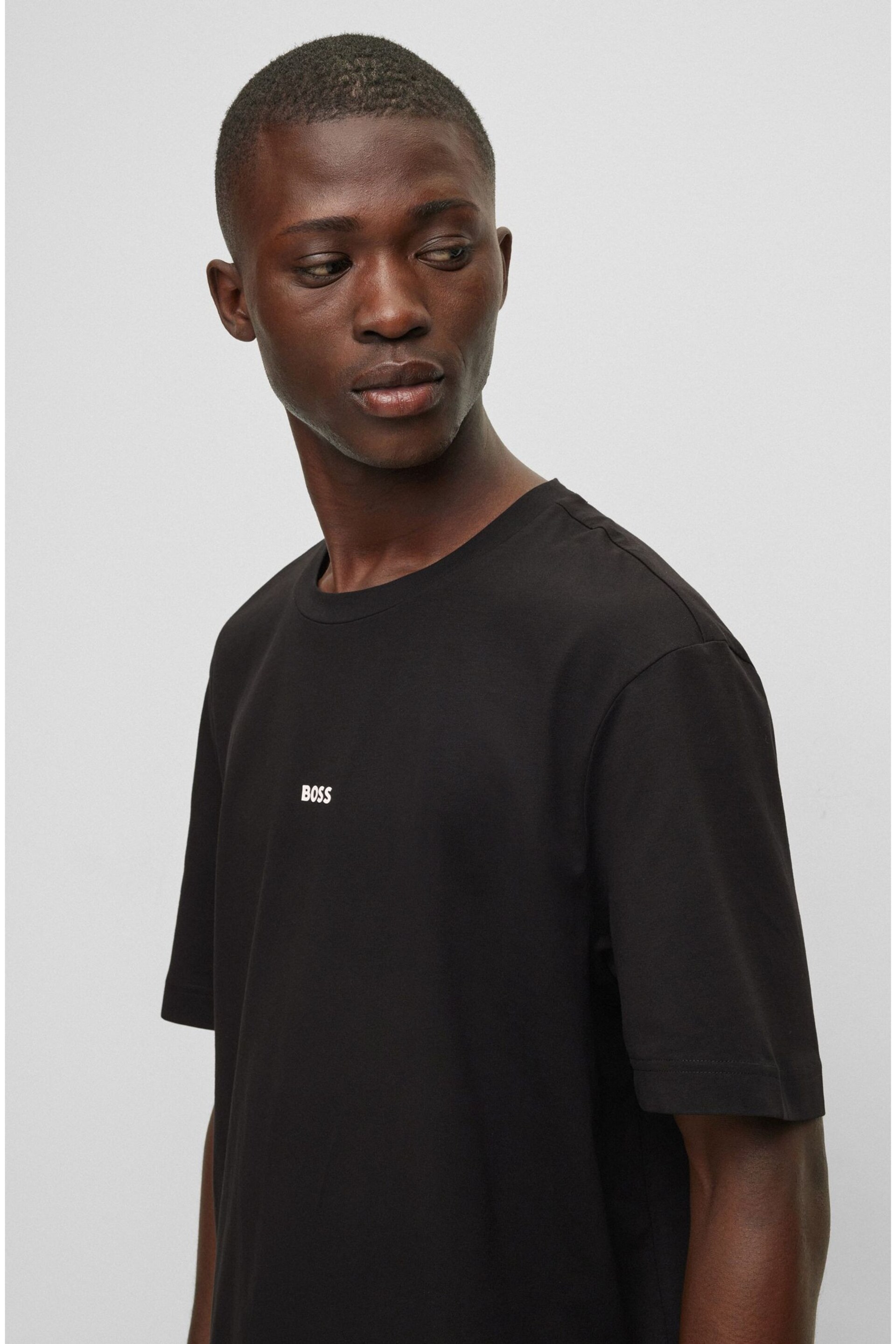 BOSS Black Relaxed Fit Central Logo T-Shirt - Image 4 of 4