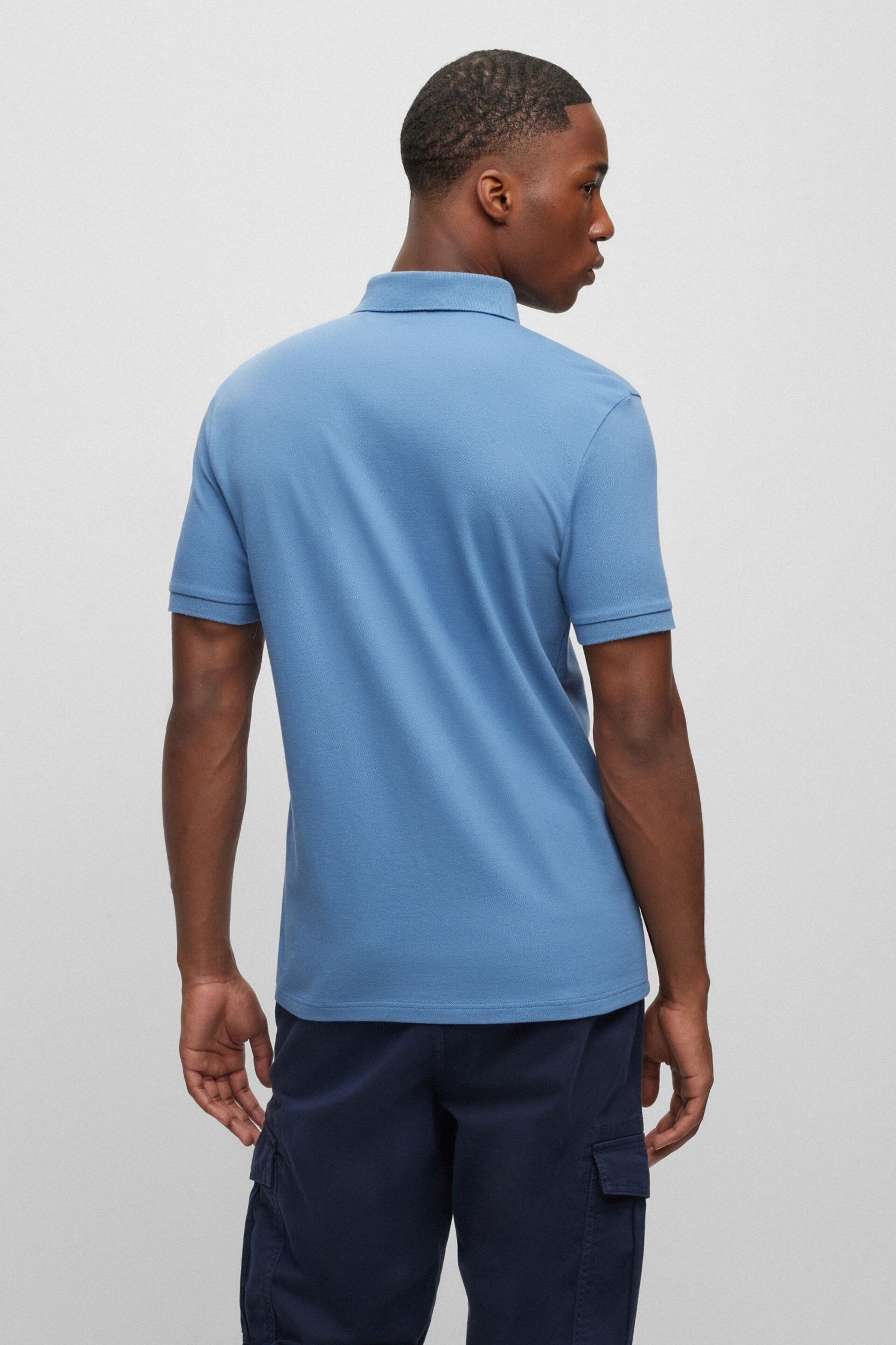 BOSS Light Blue Passenger Polo Shirt - Image 2 of 5