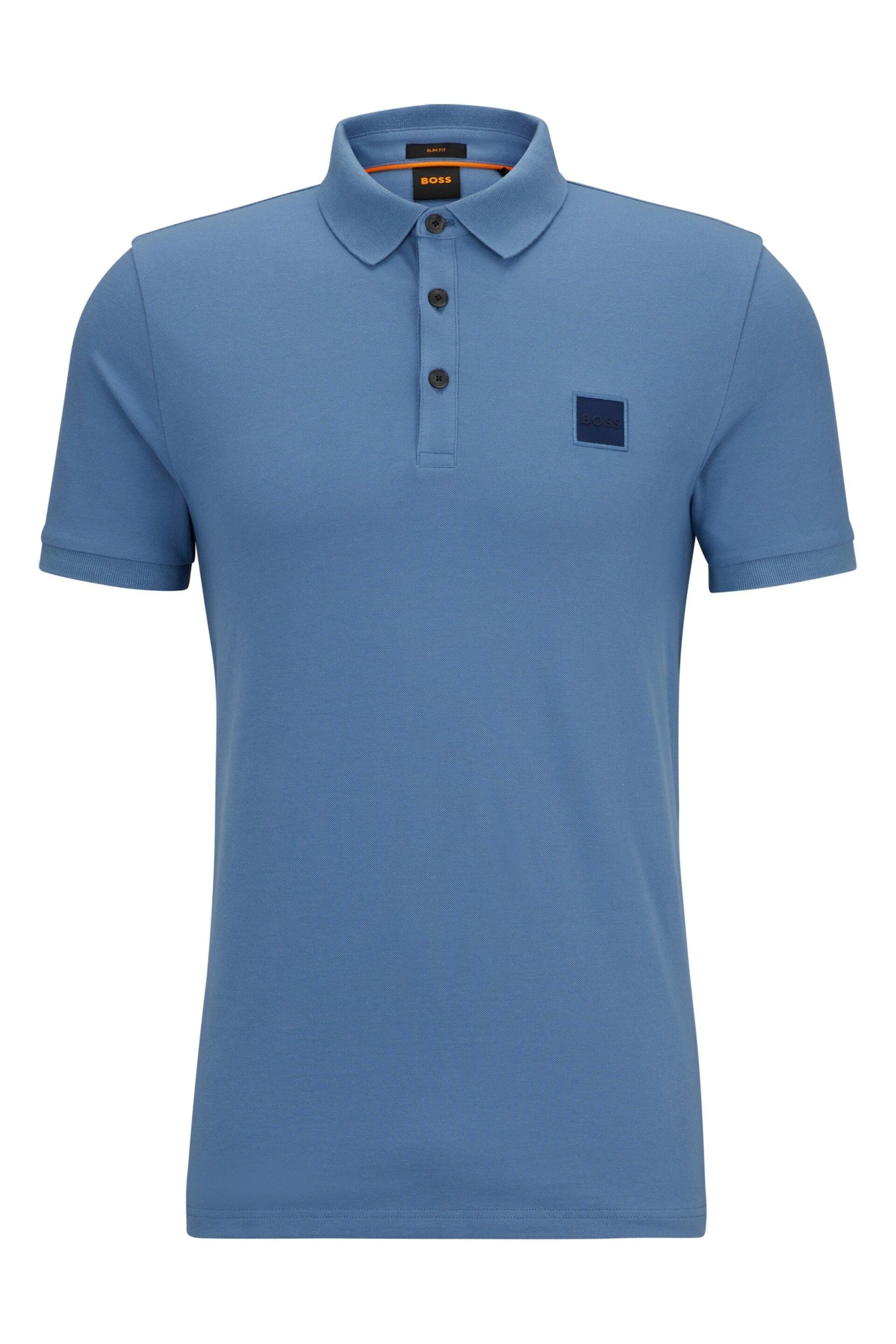 BOSS Light Blue Passenger Polo Shirt - Image 5 of 5