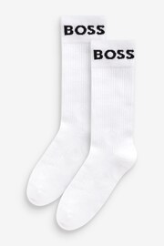 BOSS White Sport Socks 2 Pack - Image 2 of 5
