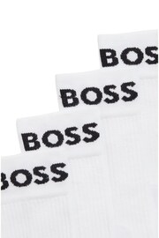 BOSS White Sport Socks 2 Pack - Image 4 of 5