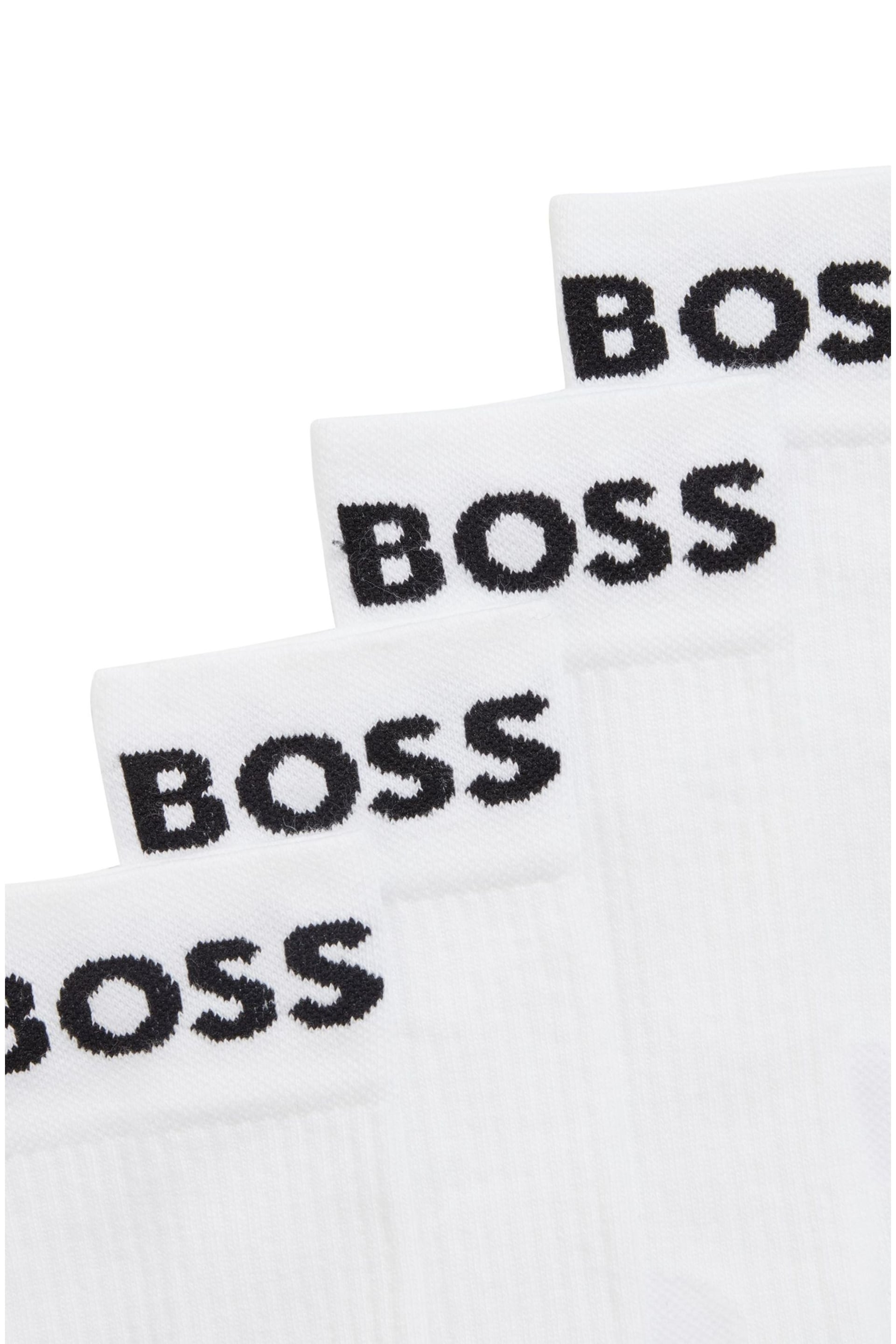 BOSS White Sport Socks 2 Pack - Image 4 of 5