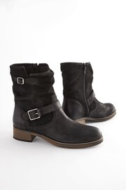 Czarny - Forever Comfort® Leather Slouch Ankle Boots - Image 2 of 7