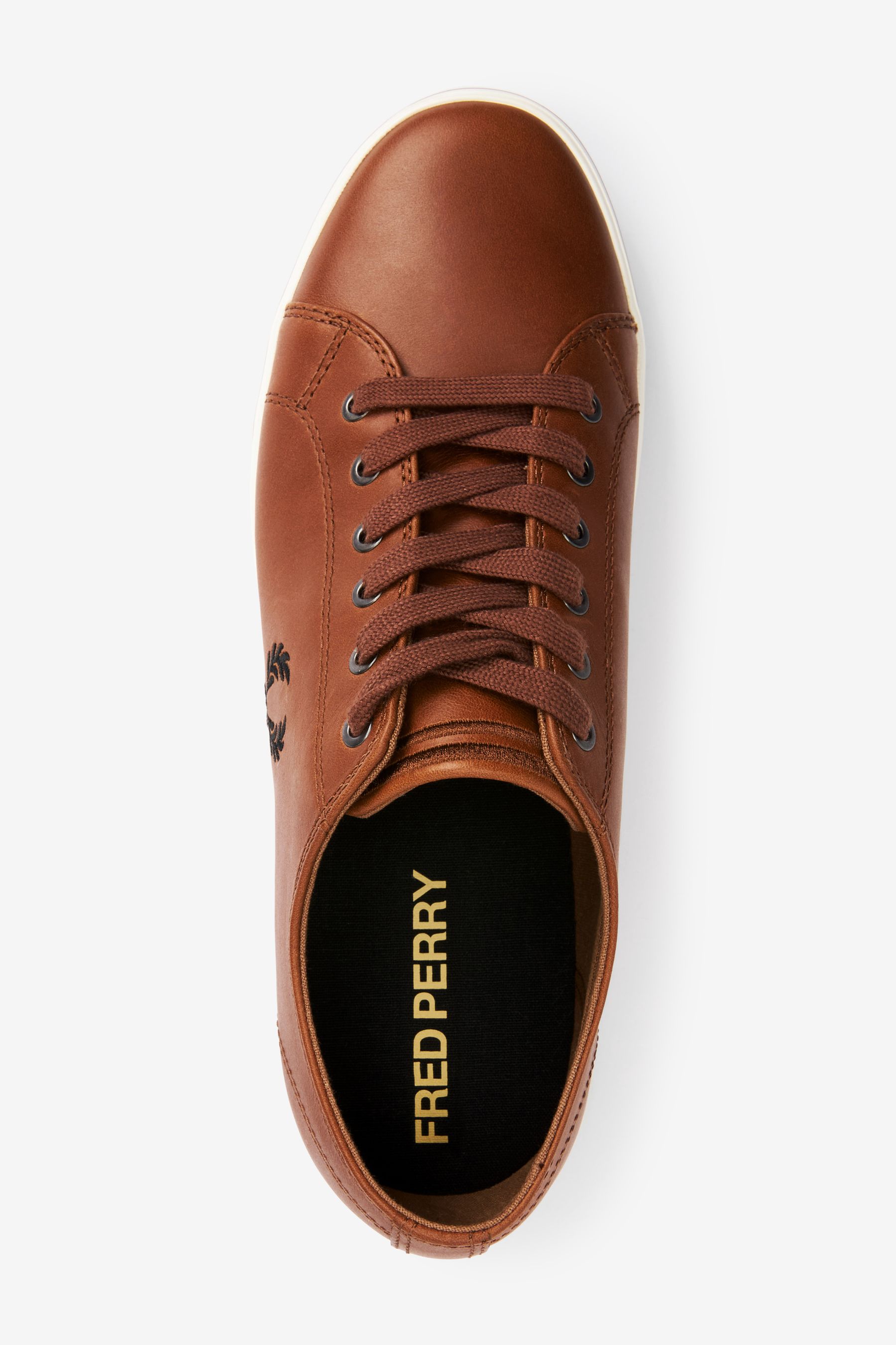 Fred perry kingston leather marron outlet